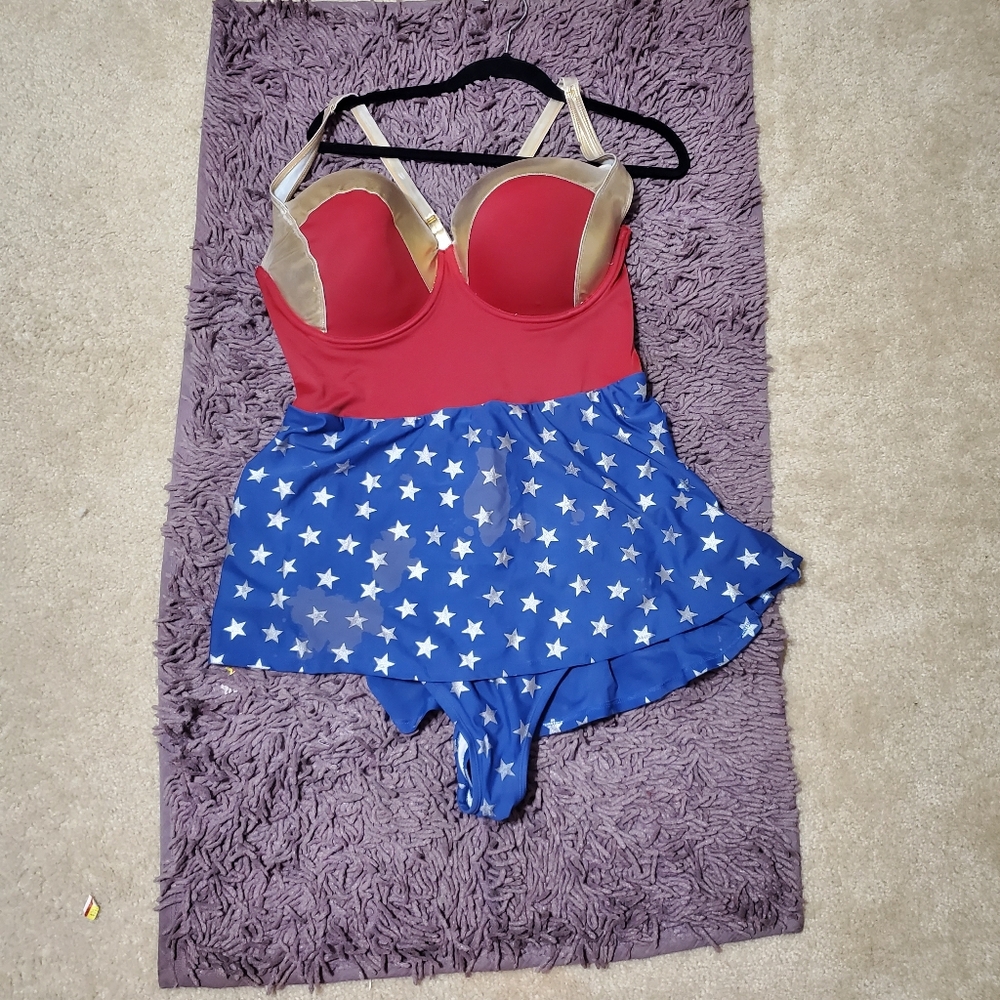 Torrid Red and Blue Star Chemise